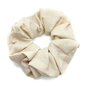 Baby Pink Soft Polyester Scrunchie